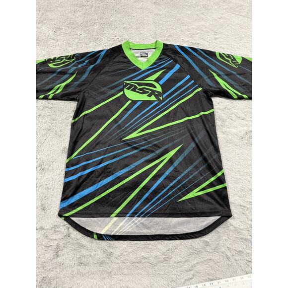 Hatfield McCoy Trails Jersey Shirt Mens 2XL Black Green Blue Motocross MSR Axis - Picture 2 of 9